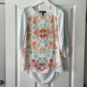 BCBG Floral Keyhole back Too